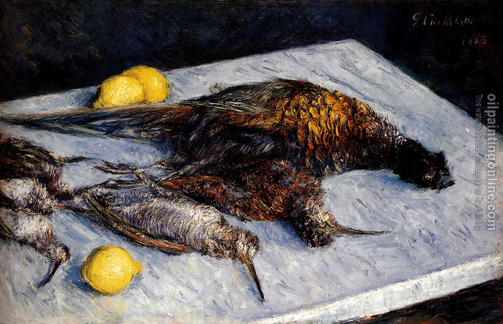 Gustave Caillebotte - Game Birds And Lemons
